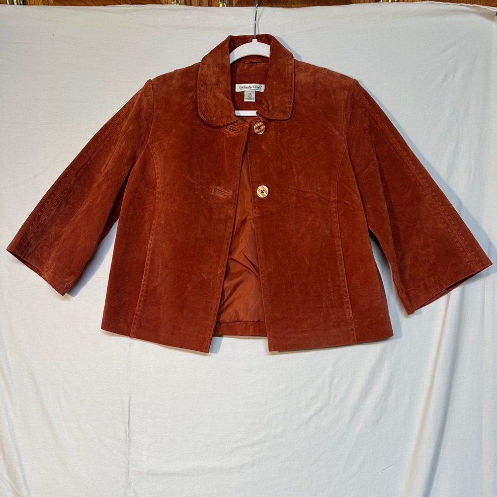 Coldwater Creek Terracotta Button-Up Jacket